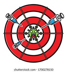 Virus character vector design is a target of darts
