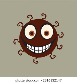 Virus clip art vector design
