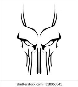 Virus. Virus computer. Demon. Phantom. Alien. Predator. Artwork. Suitable for team identity, insignia, emblem, illustration for apparel, mascot, motorcycle community, icon, etc