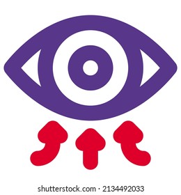 Virus with in contact in eyes causing the exposure