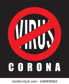 virus corona 2 typography for print t shirt