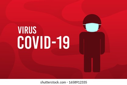 Virus Corona Or Virus Covid-19 Concept : A Man Use Mask For 
Save My Life