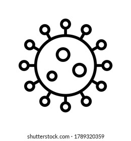 Virus Corona Health Illness Medical Line Icon Clinic Vector Illustration