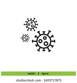 virus corona icon design element vector eps 10