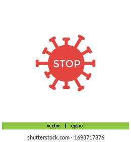 virus corona icon design element vector eps 10