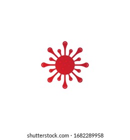 virus corona logo vector illustration