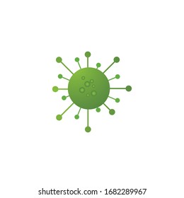 virus corona logo vector illustration