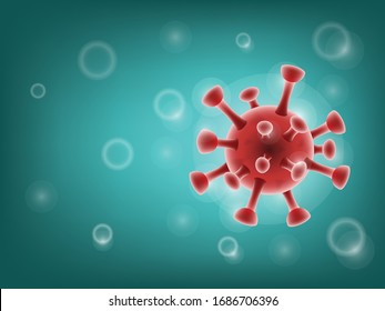 Virus corona. Virus Vector illustration