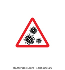 Virus corona vector illustration icon template design