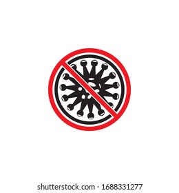 Virus corona vector illustration icon template design