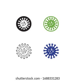 Virus corona vector illustration icon template design