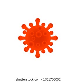 Virus corona vector illustration icon template design