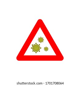 Virus corona vector illustration icon template design