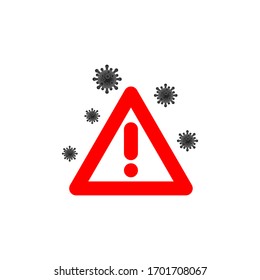 Virus corona vector illustration icon template design