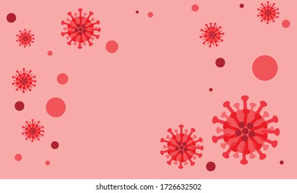 Virus corona Vector. Corona virus infection