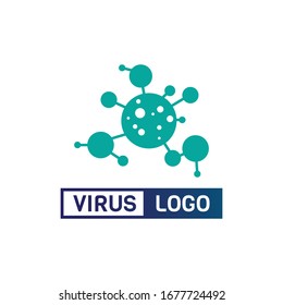virus corona virus vector diseño de máscara logotipo viral vector y símbolo de diseño icono
