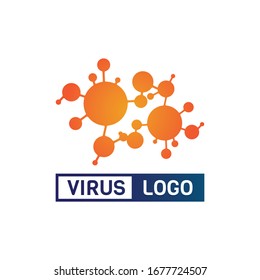 virus corona virus vector and mask design logo viral vector and design icon symbol