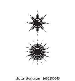 virus, corona virus vector and mask design logo icon