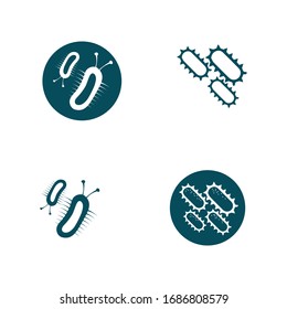 virus corona virus vector and mask design logo viral 
