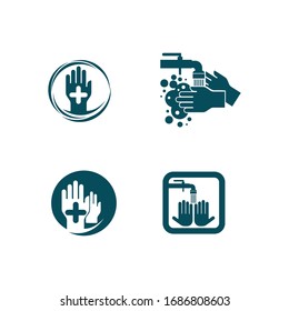 virus corona virus vector and mask design logo viral 
