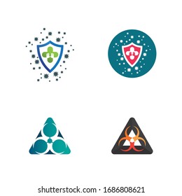 virus corona virus vector and mask design logo viral 
