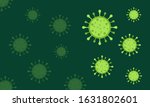 Virus Corona vectors. Corona Virus in Wuhan. Blue Background. Vector Illustration.