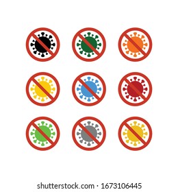 Virus Corona vectors. Corona Virus in Wuhan.corona virus infection.White Background. Vector Illustration.