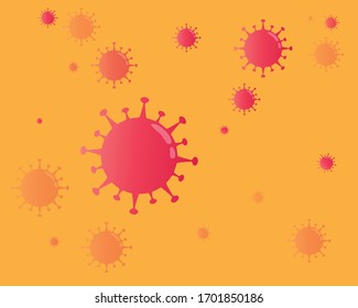 Virus, Coronavirus 2019 vectors. Icons & background.