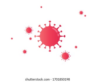 Virus, Coronavirus 2019 vectors. Icons & background.