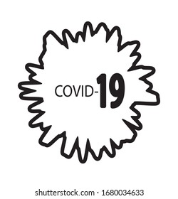 virus covid 19 icon vector.