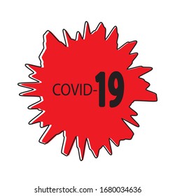 virus covid 19 icon vector.