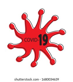 virus covid 19 icon vector.