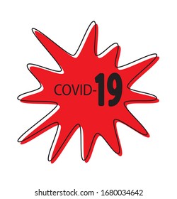 virus covid 19 icon vector.