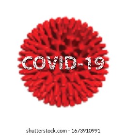 Virus covid 2019-nCoV. Coronavirus Vector illustration 