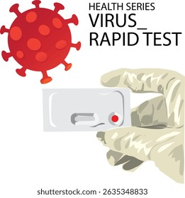 virus covid and rapid test
