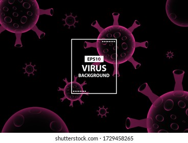 Virus Covid19 Background Vector EPS10