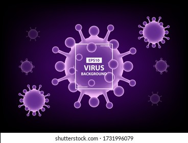 Virus Covid19 Vector Background EPS10