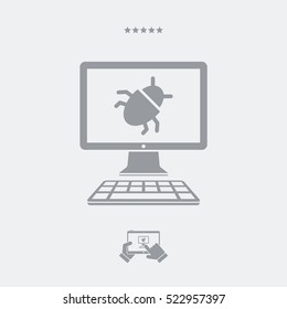 Virus danger - Vector web icon