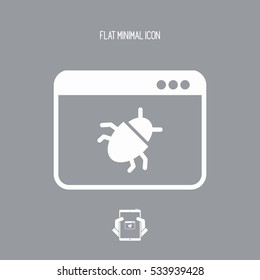 Virus danger - Vector web icon