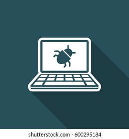 Virus danger - Vector web icon