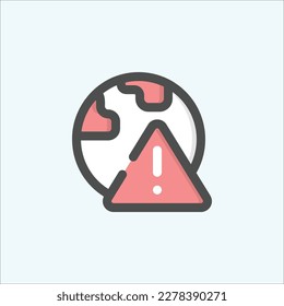  Virus, gefährliche Ikone, einzelne farbige Umrisssymbol auf hellem Hintergrund, perfekt für Website, Blog, Logo, Grafikdesign, soziale Medien, UI, mobile App