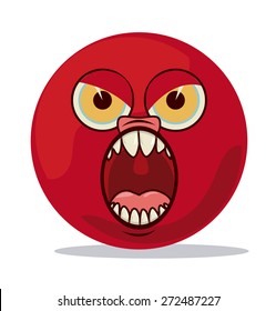 Virus design over white background, vector illustration