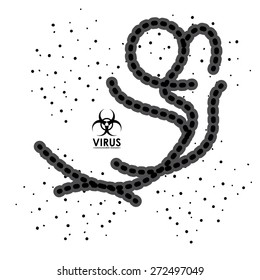 Virus design over white background, vector illustration