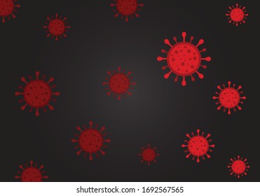 Virus design vector. Corona virus design illustration