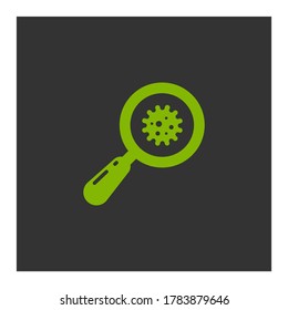 virus detected icon. Vector illustration EPS 10.