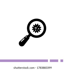virus detected icon. Vector illustration EPS 10.