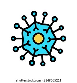 virus disease color icon vector. virus disease sign. isolated symbol illustration