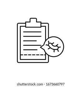 Virus, document icon. Simple line, outline vector elements of epidemic for ui and ux, website or mobile application