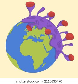 virus is eating grab the planet