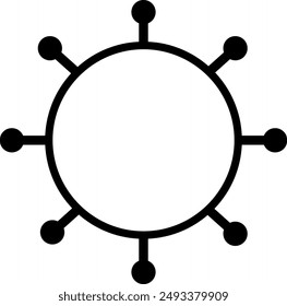 Virus Element Vector Illustration  Corona